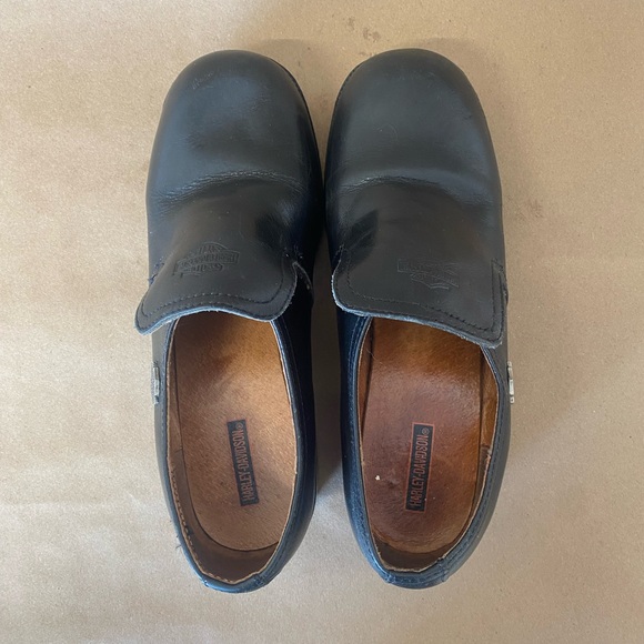 Harley Davidson Platform Heel Leather Loafers - Picture 4 of 5